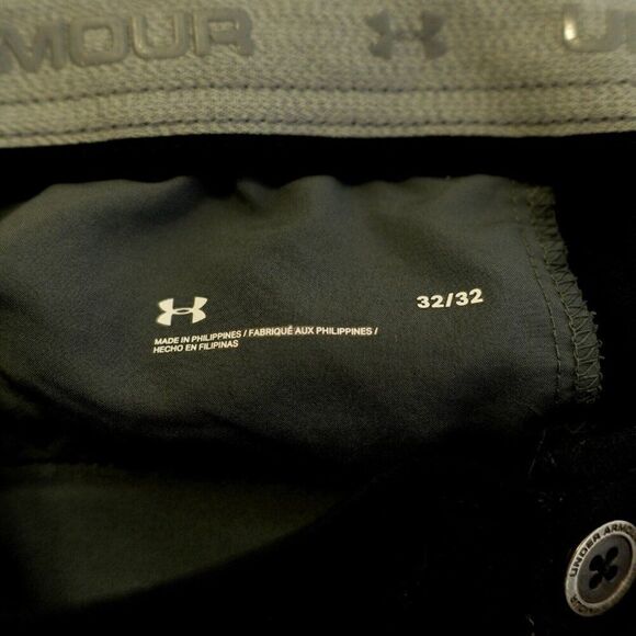 Under Armour Blue Elastic Waist Low Rise Athletic Nylon Polyester Pants 31/31 - Picture 7 of 13